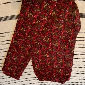 LuLaRoe Tall & Curvy Rudolph Christmas Leggings